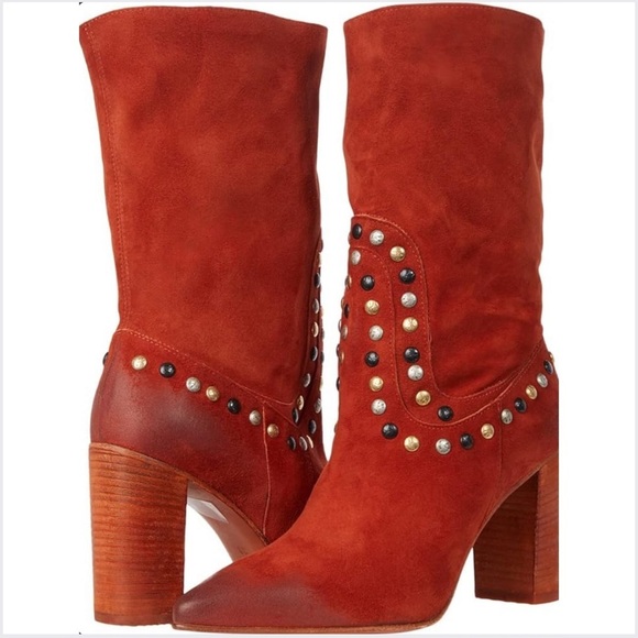 Free People Shoes - Free People Studded Dakota Heel Boots
